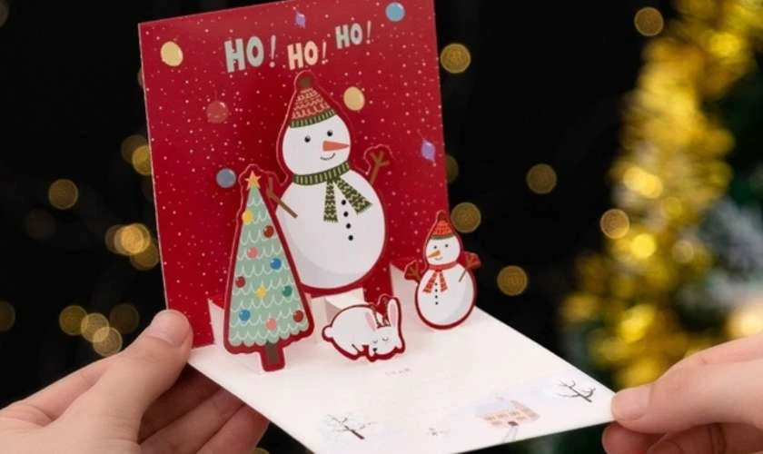 Tặng thiệp m&ugrave;a Gi&aacute;ng sinh