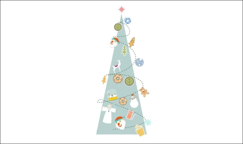 Ảnh GIF Giáng Sinh có cây thông Noel
