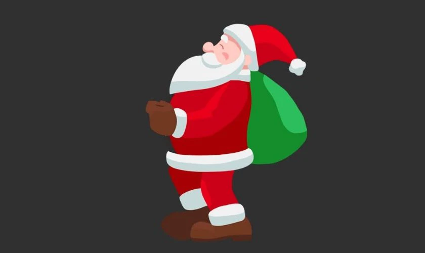 Ảnh động Giáng Sinh có ông già Noel