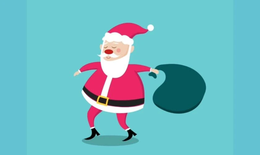 Ảnh động Giáng Sinh có ông già Noel