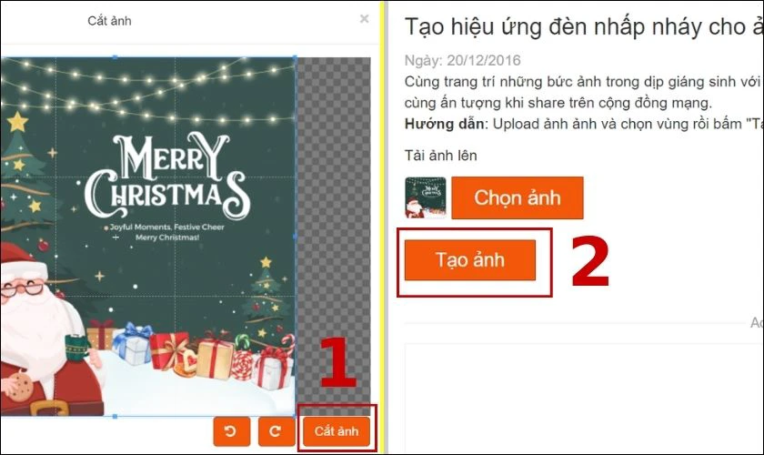 Tiến hành cắt ảnh cho vừa khung hình theo yêu cầu
