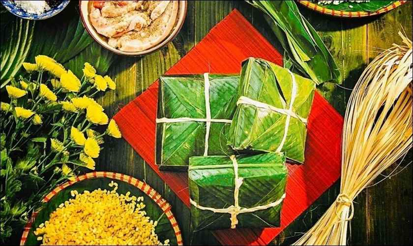 Bánh chưng, món ăn truyền thống trong ngày Giỗ tổ Hùng Vương