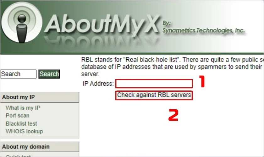 Kiểm tra địa chỉ IP c&oacute; nằm trong Blacklist Gmail kh&ocirc;ng