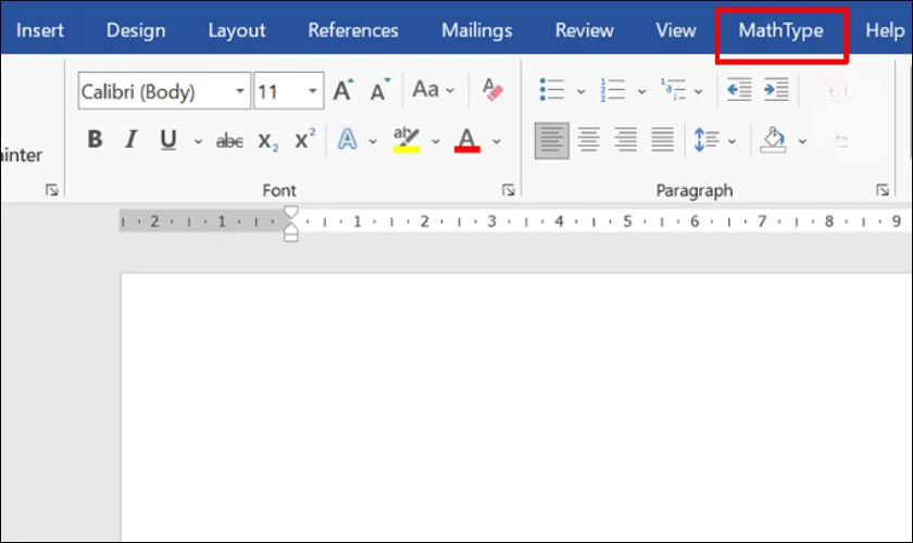 Gõ công thức toán học trong Word bằng phần mềm MathType nhanh