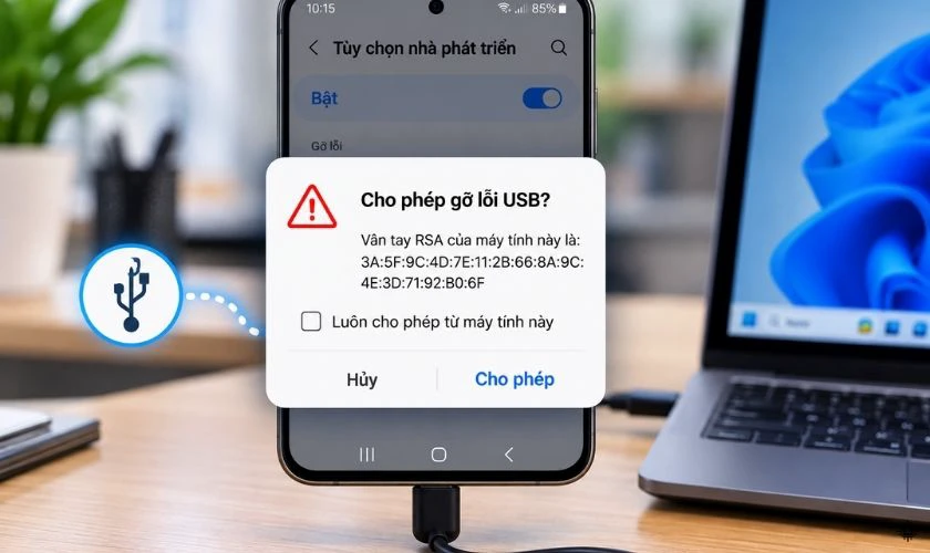Gỡ lỗi USB trên Samsung có an toàn không?