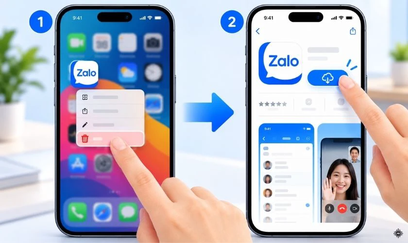 Gỡ và cài đặt lại ứng dụng gọi video