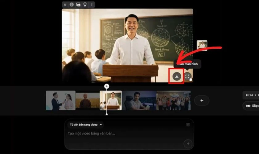 C&aacute;ch xuất v&agrave; tải video tr&ecirc;n Google Gemini Veo 3