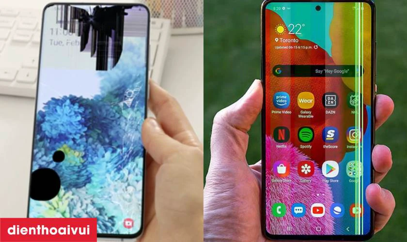 Dấu hiệu nhận biết cần thay mới màn hình cho Samsung A12