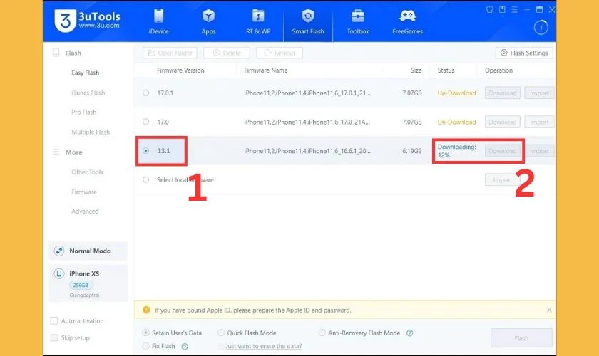 Tải về phi&ecirc;n bản ph&ugrave; hợp