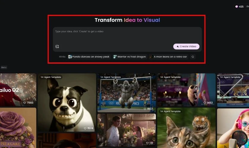 C&aacute;ch sử dụng Hailuo AI tạo video từ văn bản tr&ecirc;n m&aacute;y t&iacute;nh