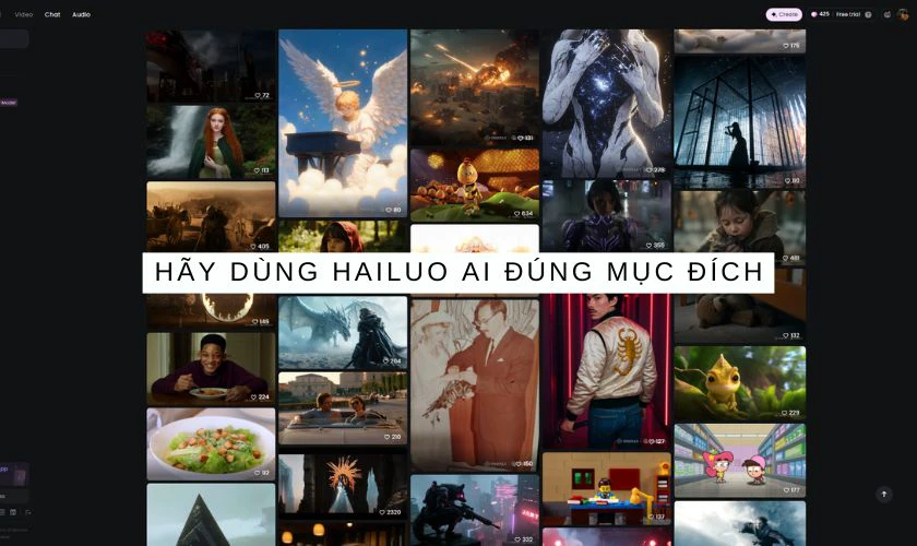 Lưu &yacute; khi sử dụng Hailuo AI để tạo video từ văn bản