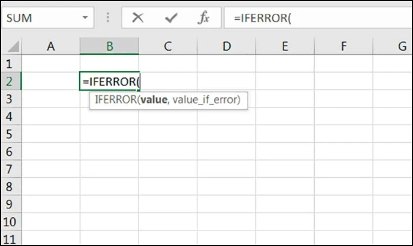 H&agrave;m IFERROR l&agrave; g&igrave;? 