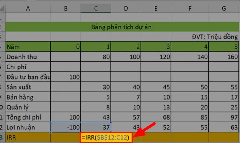 Nhập dữ liệu v&agrave; thiết lập h&agrave;m ch&iacute;nh x&aacute;c để t&iacute;nh to&aacute;n hiệu quả nhất