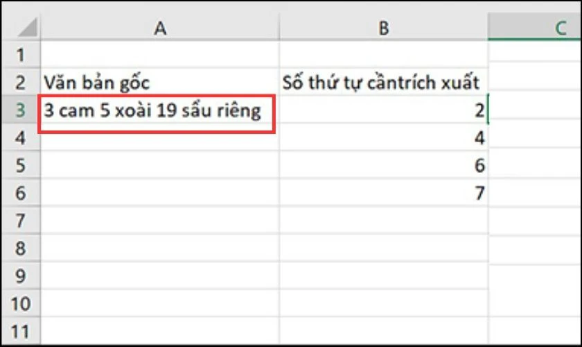 C&aacute;ch t&aacute;ch chữ từ vị tr&iacute; bất kỳ