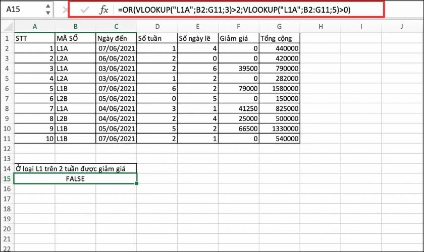 C&aacute;ch kết hợp với VLOOKUP&nbsp;