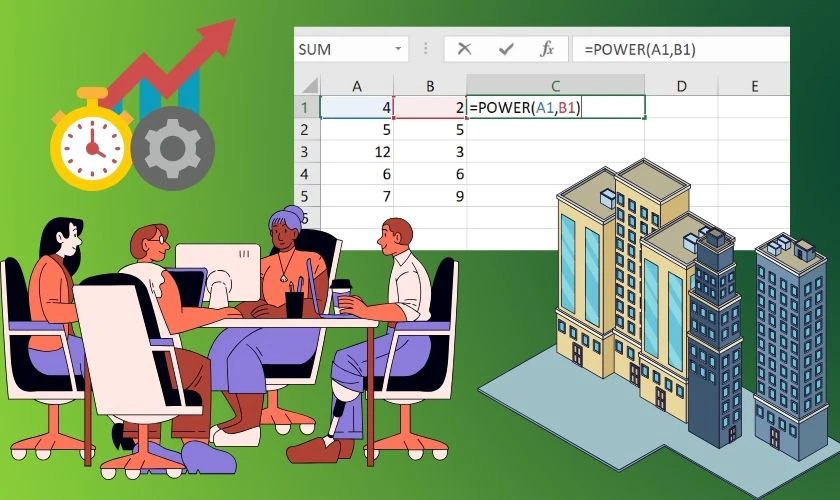 H&agrave;m Power trong Excel l&agrave; kỹ năng cơ bản m&agrave; hầu hết nh&acirc;n vi&ecirc;n trong doanh nghiệp cần biết