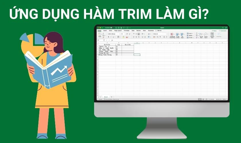 Ứng dụng của hàm TRIM trong Excel để làm gì?
