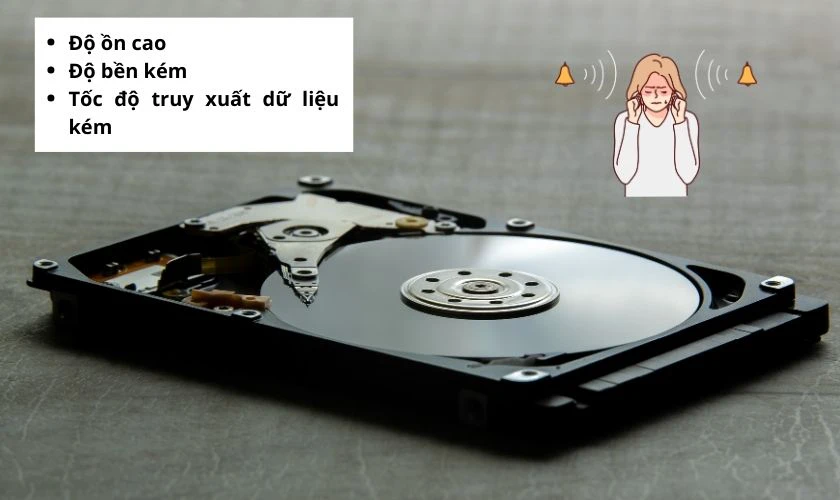 Nhược điểm của ổ HDD
