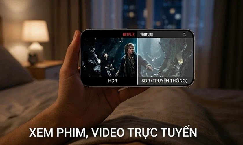 HDR được sử dụng trong các nội dung phim, chương trình truyền hình hoặc video trực tuyến