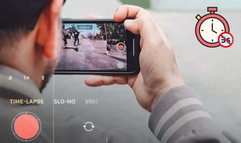 Chế độ hẹn giờ kh&ocirc;ng &aacute;p dụng được cho Panorama hoặc Timelapse