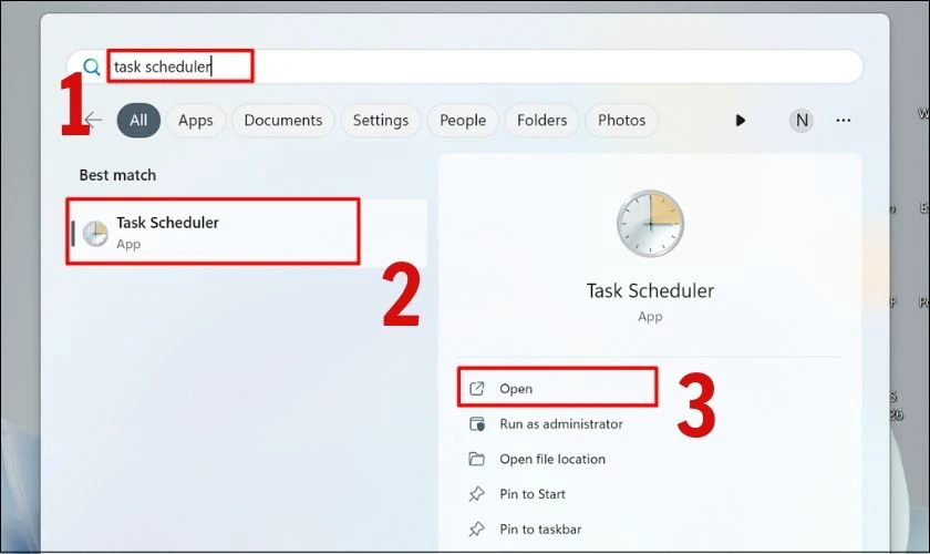 Cài tự động tắt laptop qua Task Scheduler