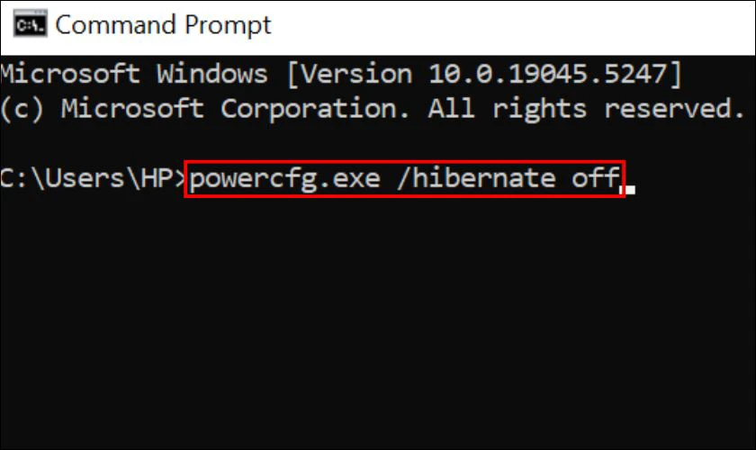 C&aacute;ch x&oacute;a File hiberfil.sys qu&aacute; lớn tr&ecirc;n Windows
