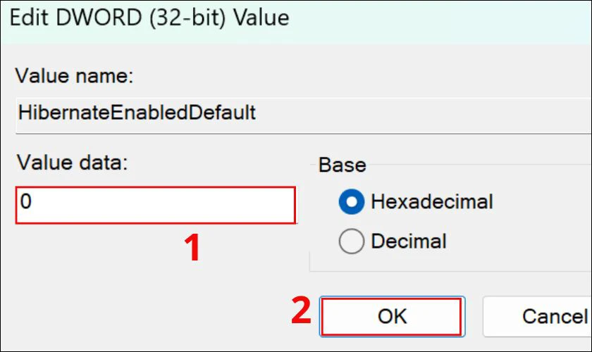 C&aacute;ch tắt chế độ Hibernate tr&ecirc;n Windows 11