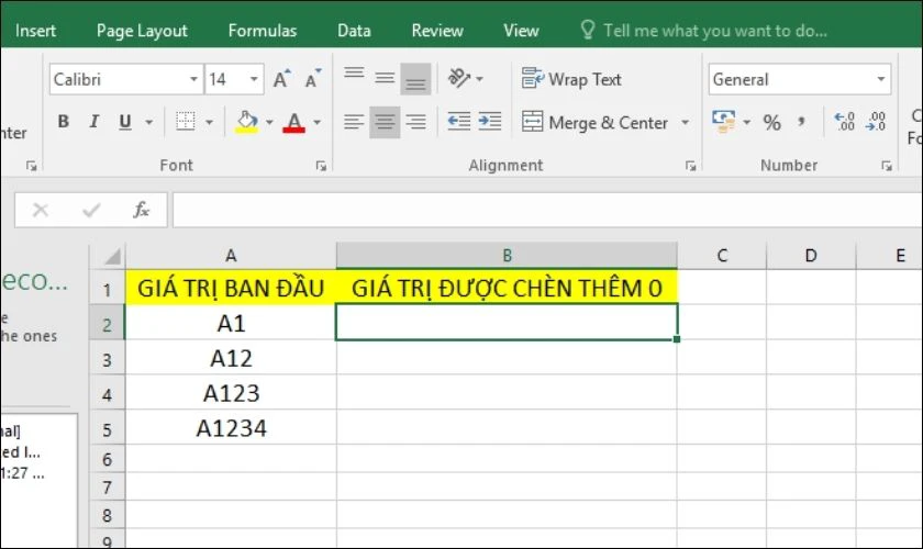 Cách viết, thêm số 0 ở trước dãy số bằng hàm 
