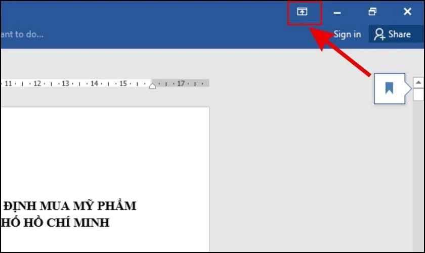 Hướng dẫn cách hiển thị thanh công cụ bằng Ribbon Display