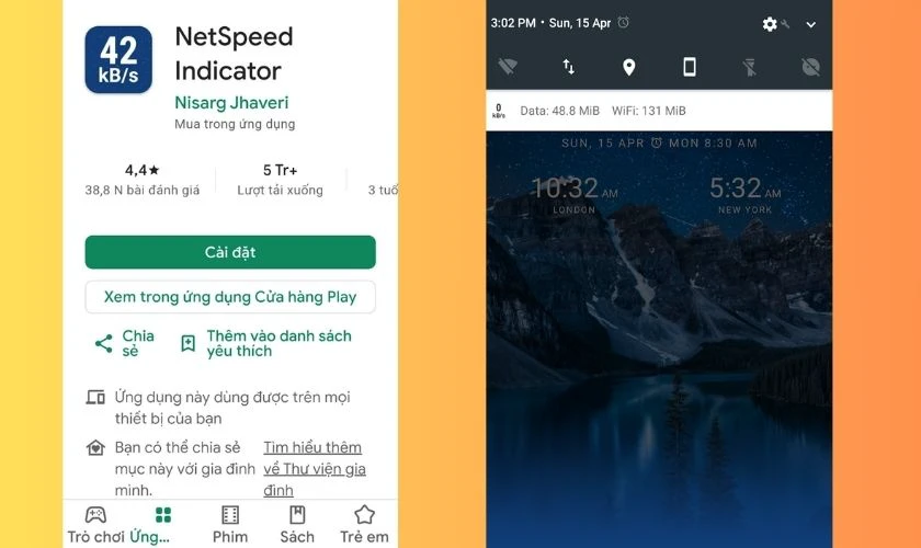 Netspeed Indicator: Internet Speed Meter