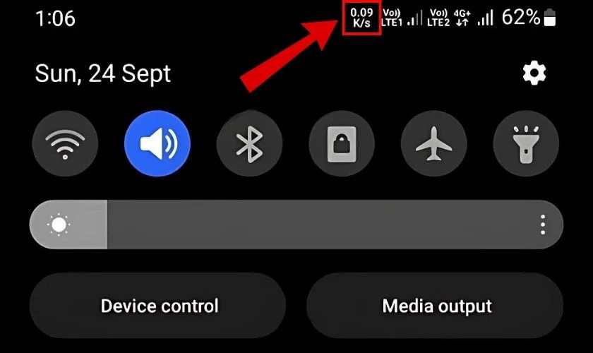 Hiển thị tốc độ mạng trên Samsung có lợi ích gì?