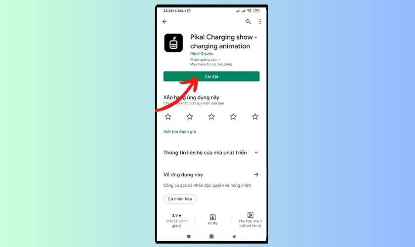 C&aacute;ch tạo hiệu ứng sạc pin đẹp cho Android