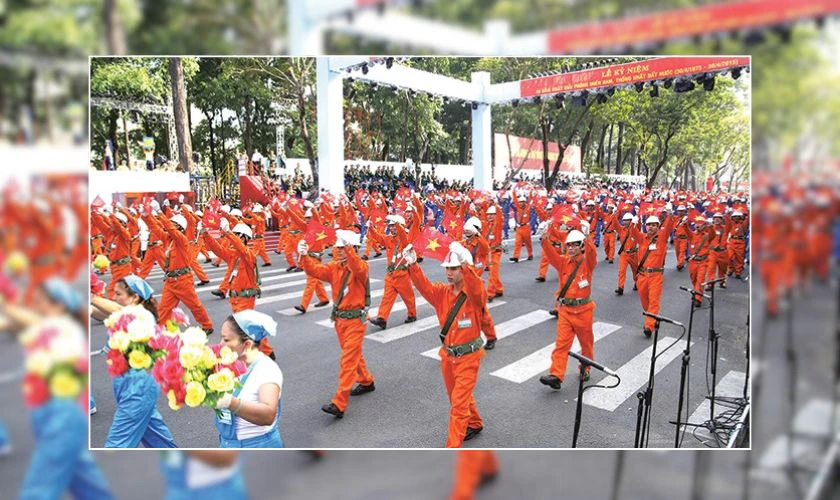 H&igrave;nh ảnh lễ 1/5 tr&ecirc;n cả nước