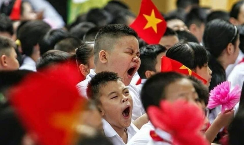 Hình ảnh tựu trường hài hước