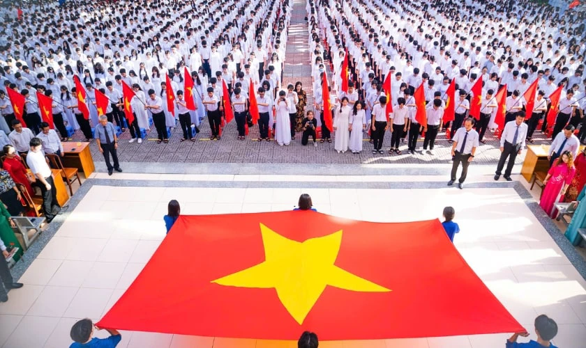Hình ảnh tựu trường dễ thương đẹp