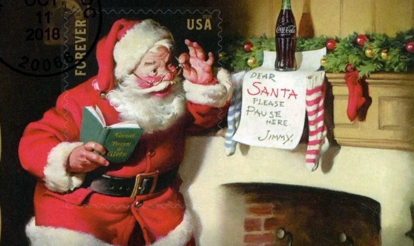 &Ocirc;ng gi&agrave; Noel đọc thư