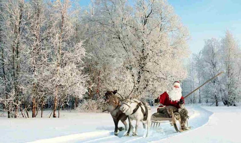 &Ocirc;ng gi&agrave; Noel trượt truyết