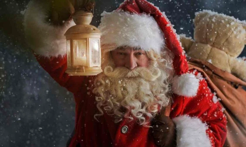 &Ocirc;ng gi&agrave; Noel ngo&agrave;i đời thực đi ph&aacute;t qu&agrave;
