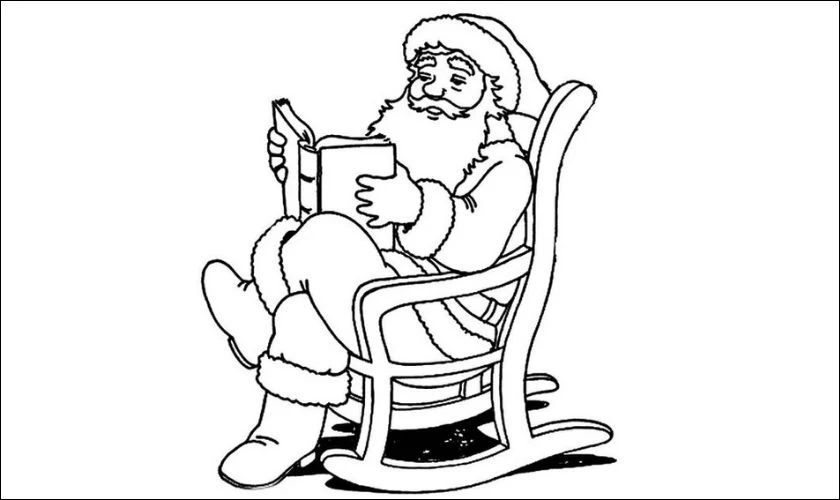 H&igrave;nh ảnh &ocirc;ng gi&agrave; Noel cho b&eacute; t&ocirc; m&agrave;u