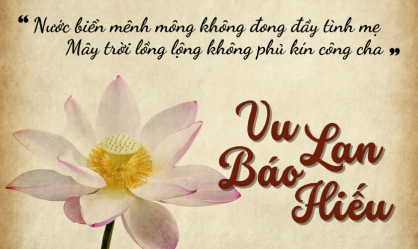H&igrave;nh ảnh Vu Lan b&aacute;o hiếu 2025 k&egrave;m lời ch&uacute;c