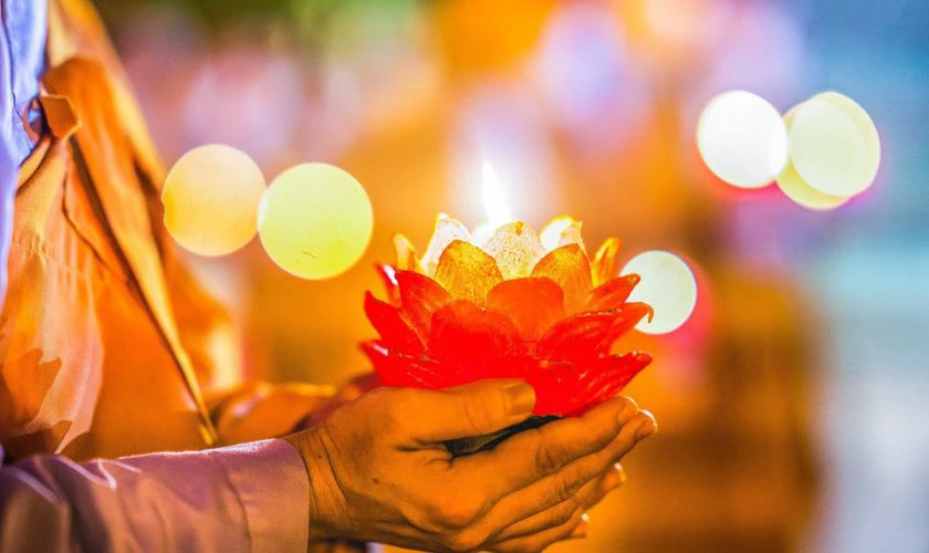 H&igrave;nh ảnh hoa đăng trong ng&agrave;y đại lễ Vu Lan