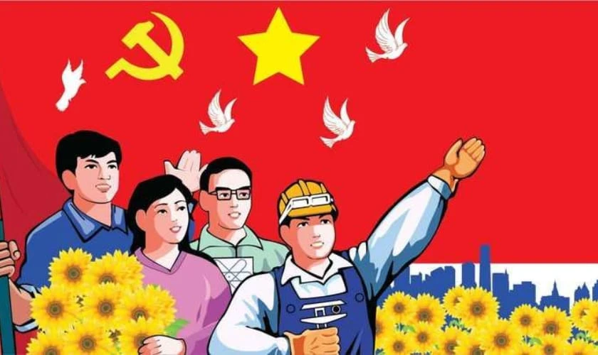 Poster cổ động phong cách Việt Nam