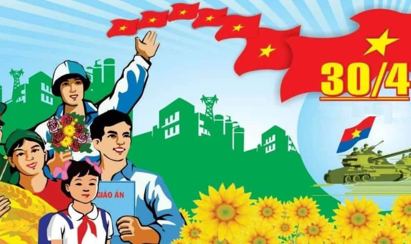 Tranh cổ động phong cách retro Việt Nam