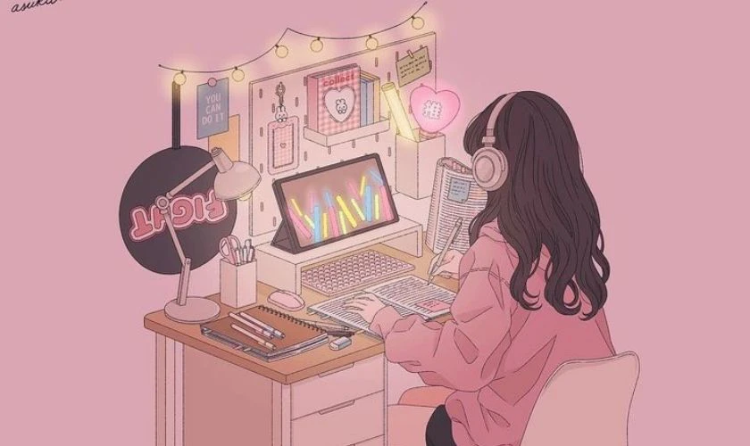 Hình nền 8/3 dễ thương cho Facebook, Messenger