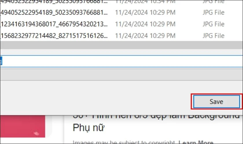 Nhấn Save để lưu về máy