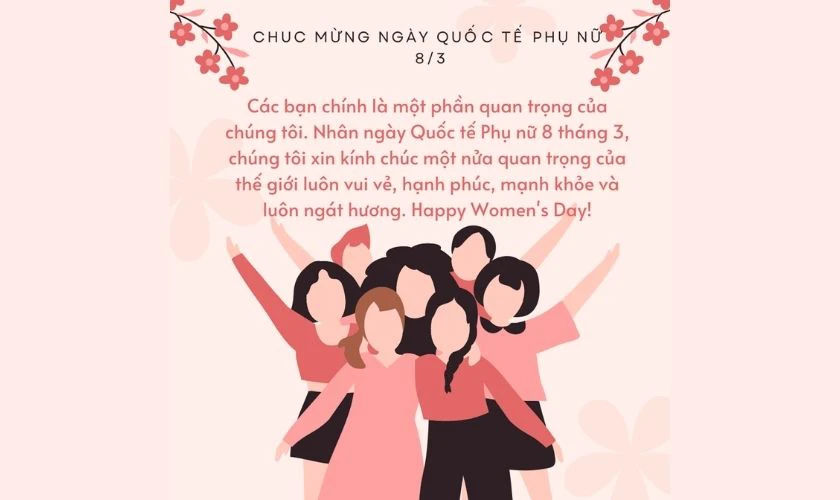 Ảnh nền chúc mừng 8/3 cho máy tính