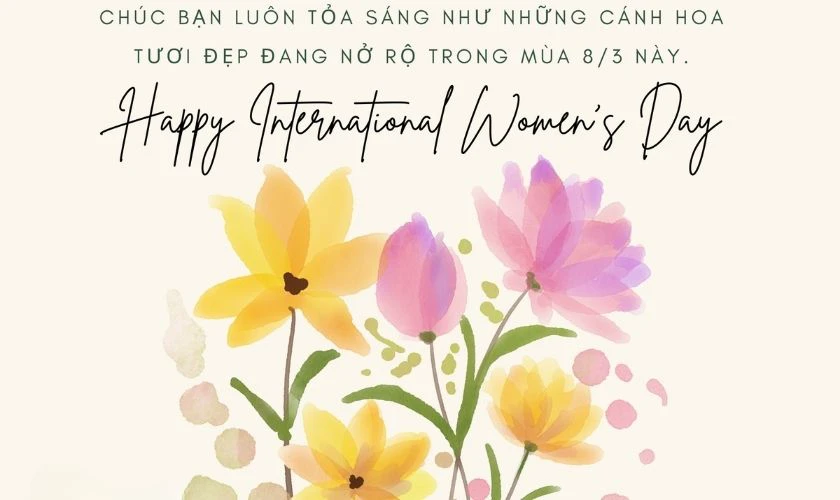 Wallpaper chúc mừng 8/3
