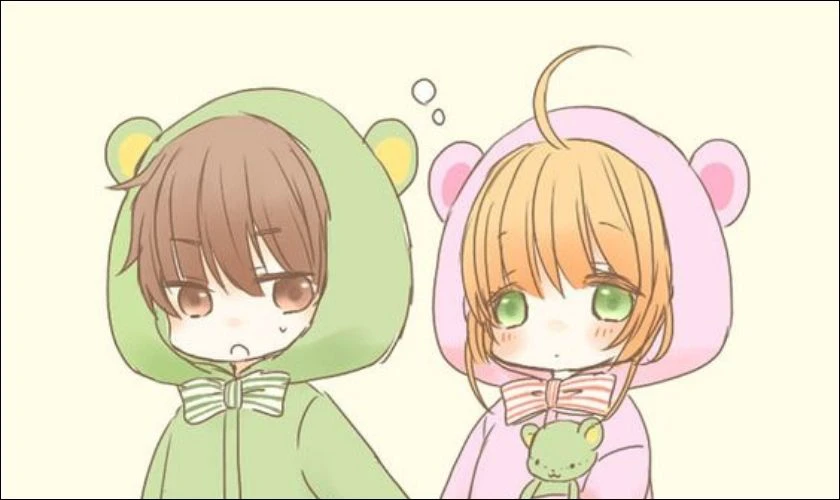 H&igrave;nh anime cặp đ&ocirc;i dễ thương cho PC