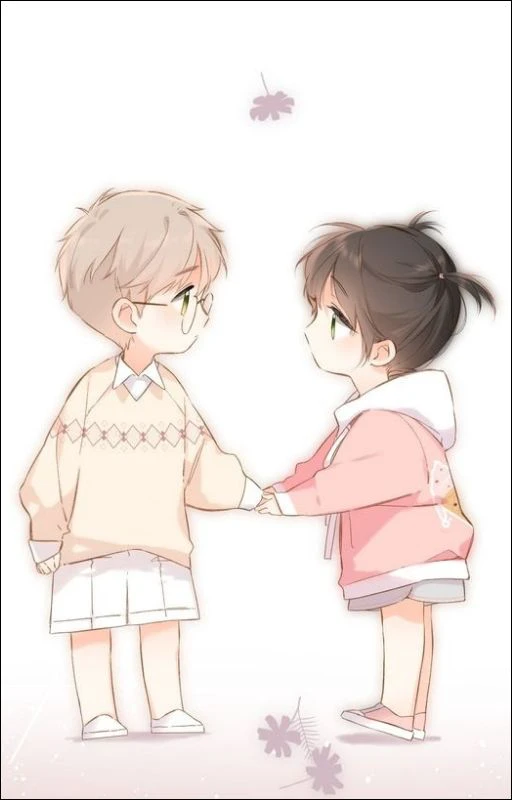 H&igrave;nh anime cặp đ&ocirc;i dễ thương cho di động