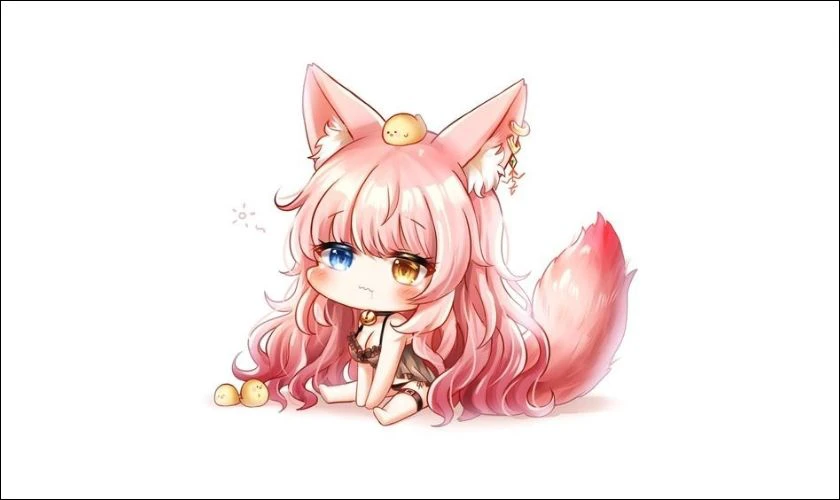 Ảnh nền chibi hồ ly